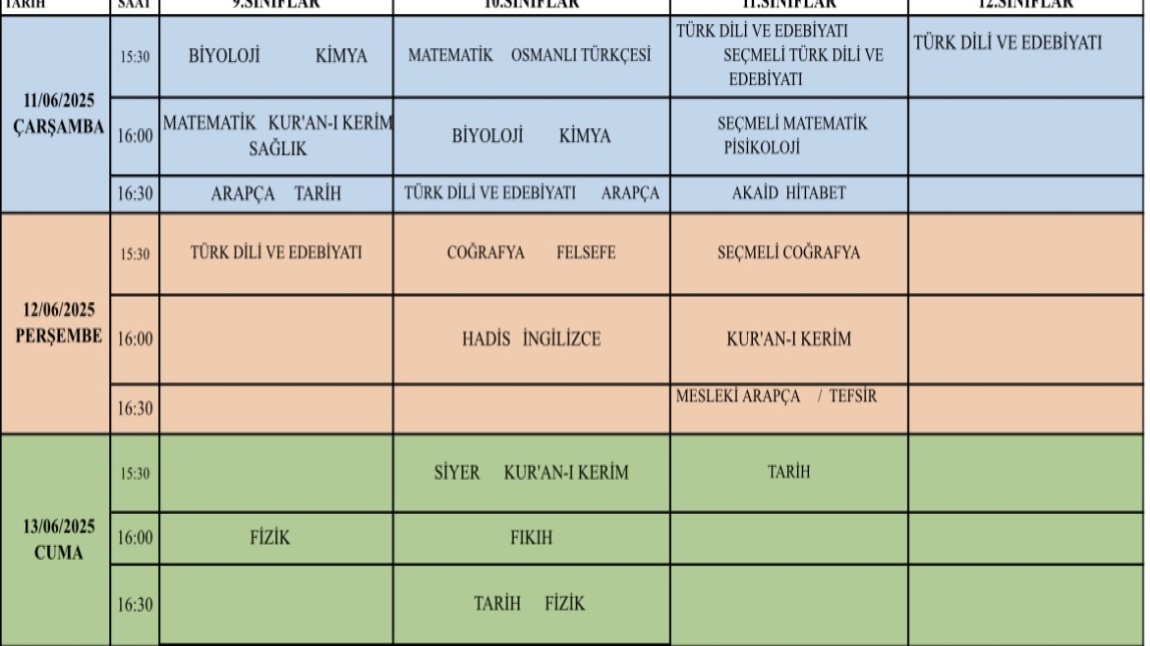 SORUMLULUK SINAVI TAKVİMİ YAYIMLANMIŞTIR. 