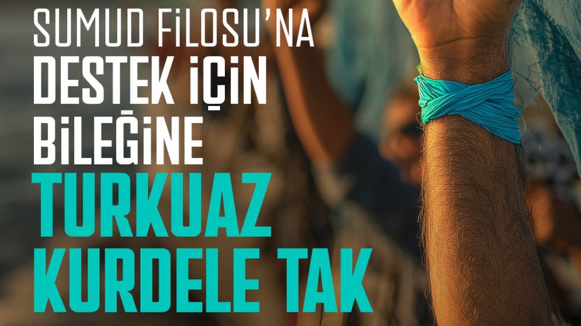 Gazze İçin Turkuaz Kurdele